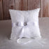 TRUE LOVE GIFT Ring Bearer Pillow and Wedding Flower Girl Basket Set Pearl Rhinestones White Satin Lace Collection...