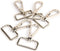 15 Pcs D Ring Swivel Lobster Claw Clasp, Push Gate Snap Hooks Trigger Clips(Silver, 1 inch)...