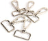 15 Pcs D Ring Swivel Lobster Claw Clasp, Push Gate Snap Hooks Trigger Clips(Silver, 1 inch)...