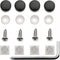 LFParts Stainless Steel License Plate Tag Frame Screws Fasteners + Black Screw Caps...