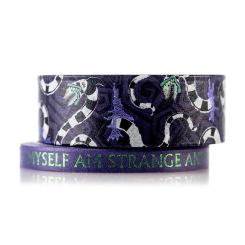 Conquest Journals Beetlejuice Washi Tape Bundle, 8 Rolls, 4 15mm Rolls & 4 Corresponding 5mm Rolls, Washi Tapes For All Your Planning, Journaling ...