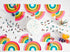 Talking Tables RAIN Happy Birthday Rainbow Shaped Plates Party Decorations, Pack of 12, Width 24cm, 9", Gold Foil and Mixed Colors...