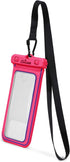 CaliCase Universal Waterproof Floating Phone Pouch - IPX8 Waterproof Floating Phone Case with Lanyard for iPhone X-15/ S20-S24/ Pixel 1-8 - Pink G...