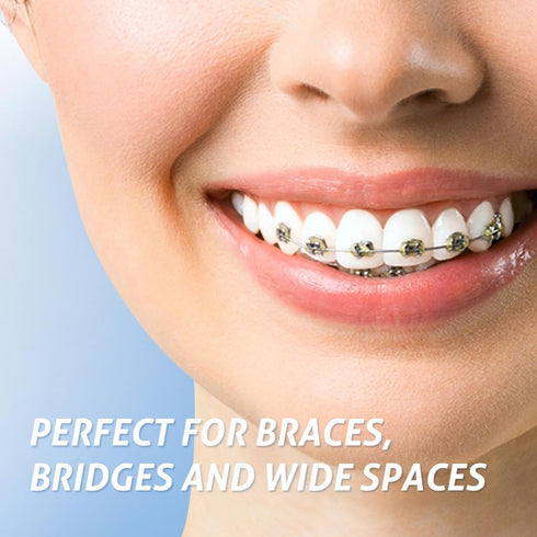 RAZOKO Dental Floss for Braces, 3 in 1 Ultimate Floss Pre-Cut Strands, 60 Count (Pack of 2)...