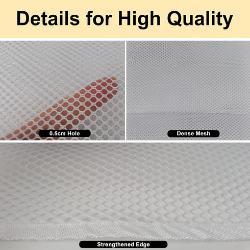 Banister Guard-6.5ft X 3ft Thick Balcony Safety Net for Kids Pet Balcony Guard Balcony Netting for Pets Rail Net for Balcony Apartment Cat Netting...