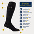 POLO RALPH LAUREN Mens Mercerized Cotton Ribbed Dress OTC Socks 3 Pair Pack Reinforced Cotton Comfort...