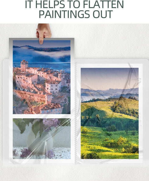 SXhyf A3 Diamond Painting Storage Book for 60 Diamond Painting Pics, 30 Pages Diamond Art Storage Book, Diamond Painting Presentation Portfolio Fo...