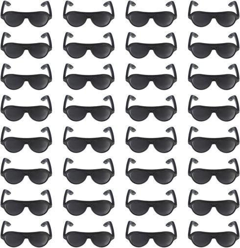 STOBOK 160pcs Doll Glasses Toys, Mini Doll Sunglasses Miniature Doll Eyeglasses Black Sunglasses Doll Costume Accessories for DIY Doll Dressing Su...