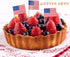 100 Pcs 4th of July American Toothpick Flag Toppers Cake Decorations Independence Day Patriotic Cupcake Toppers Picks for Army Graduation Party Su...