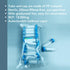 Autoclavable Polypropylene Centrifuge Tubes, Volume 50ml, White Printed Graduated Marks from 5ml to 50ml, Assembled Leak-Proof Screw Cap, Gamma St...