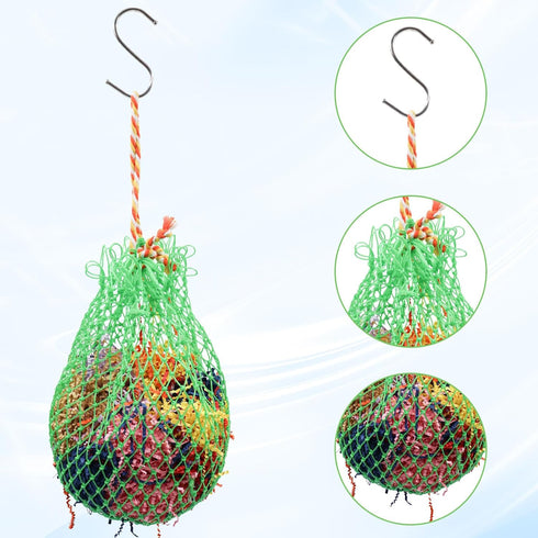Large Bird Shredder Ball Toy, Hanging Parrot Foraging Shredding Toy, Bird Cage Accessories, Suitable for Birds Parrots Parakeets Cockatiels Love B...