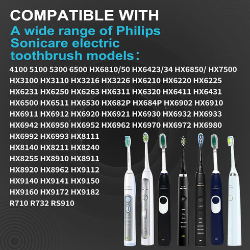 Wireless Electric Toothbrush Wall Charger Compatible with Philips Sonicare Electric Toothbrush HX6100, HX3000, HX6000, HX8000, HX9000, Portable, I...