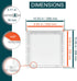 10 x 10 White Plastic Access Panel. Service Shaft Door Panel. Plumbing, Electricity, Heating, Alarm Wall Access...