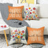 Throw Pillow Covers 18x18 Set of 4 Spring Summer Pillow Covers Floral Farmhouse Cushion Cases for Sofa Couch Living Room Outdoor Home Decor...