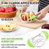 SCHVUBENR 4.72 Inch Large Apple Slicer with 12 Blades - Professional Apple Cutter - Stainless Steel Apple Corer - Sharp Apple Slicer and Corer - A...