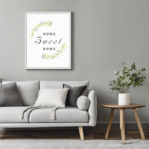 Posterizer 1 pcs-Home Sweet Home-minimalistic modern wall sign-Artistic Word Art-Typography Art-Chic Home Decor- UNFRAMED Wall Art...