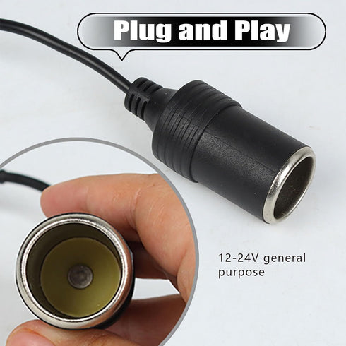 1 PC Car USB Port Boost Cable, 5V to 12V Cigarette Lighter Female Converter Adapter, Mobile Power Supply Connected to Driving Recorder E-Dog, Univ...