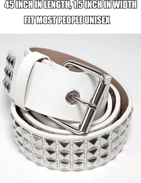 Punk Studded Belt for Women Rock Threads Goth Stud Pyramid Gothic Clothing...