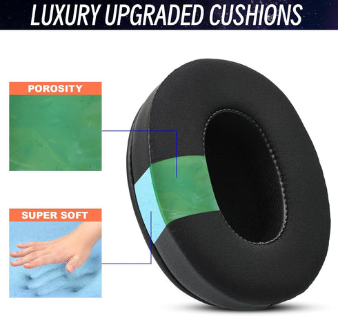 HyperX Cloud 2 Earpads, Upgrade Cloud Alpha Ear Cushions Pads, Earcups Replacement for HyperX Cloud Stinger/Cloud Flight/Cloud II/Cloud Alpha Wire...