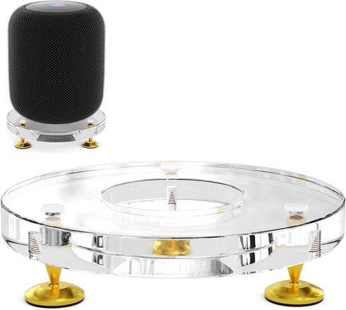 Suitable for Homepod Stand 1st Gen & 2nd Gen Speaker,Acrylic Table Stand Speaker Mount for Apple Homepod Speaker Sound from Shock-Absorbing Foot P...