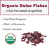 Organic Dulse Flakes - Sun Dried, Wild Crafted, North Atlantic Dulse - Palmaria Palmata (4 oz)...