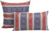 Boho Throw Pillow Covers Red and Blue - 18 x 18 Inches Decorative Kilim Pillows, Oriental Room Decor for Couch, Bohemian Outdoor Case for Farmhous...