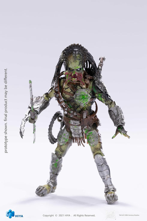Hiya Toys Exquisite Mini Series 1/18 Scale 5 Inch AVPR Battle Damage Wolf Predator Action Figure...