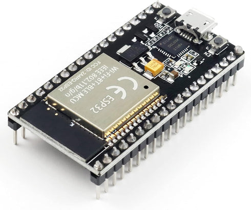 KeeYees ESP32S ESP32 Development Board 2.4 GHz Dual Core WLAN WiFi + Bluetooth 2-in-1 Microcontroller ESP-WROOM-32 Chip for Arduino (38PIN Narrow ...