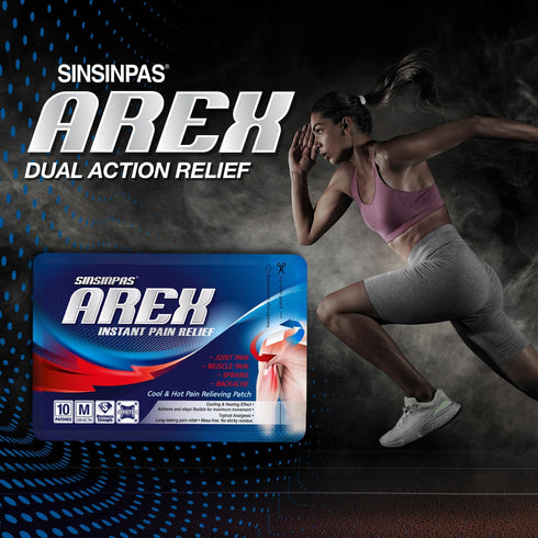 AREX Cool & Hot Pain Relieving Patch, Medium 4 Pack (40 Patches Total)...