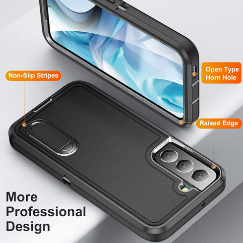 BaHaHoues for Samsung Galaxy S22 Case for Samsung S22 Phone Case with Built in Kickstand, Shockproof/Dustproof/Drop Proof Military Grade Protectiv...