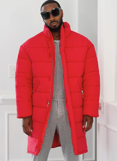 Know Me Men's Oversized Puffer Coat Sewing Pattern Packet, Sizes 44-46-48-50-52, Multicolor...