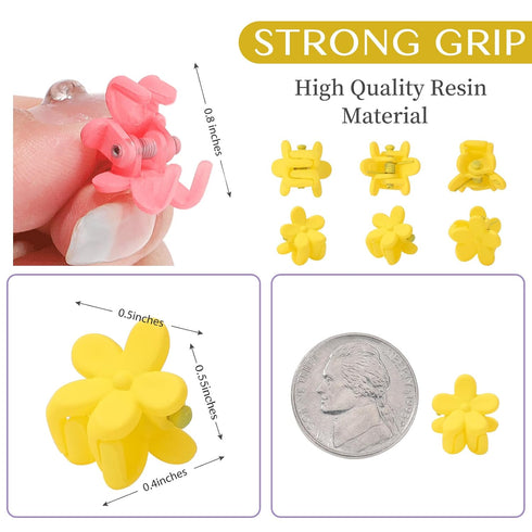 choicbaby 80PCS Baby Hair Clips for Girls 16 Different Variety of Colors Cute Baby Hair Accessories Mini Flower Hair Clip for Infant Fine Hair...