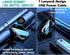 Portable Charger 10000 mAh Power Bank Mini LED Mirror Display Screen Excellent Touch Slim Portable Phone Charger for iPhone 15/14/13/Pro Samsung G...