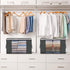Large Storage Bags, 2 Pack Clothes Storage Bins Foldable Closet Organizers Storage Containers with Durable Handles Thick Fabric for Blanket Comfor...