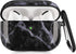 Airpods Pro Case - YOMPLOW Black Marble Protective Hard Case Cover Skin Portable & Shockproof Women Girls with Keychain for Apple Airpods Pro Char...