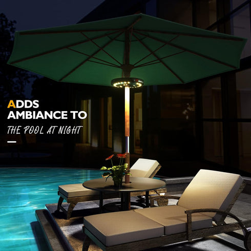 Eletorot Patio Umbrella Lights-Rechargeable Outdoor Lights for Patio Decor, Patio Table Light 28 LED 3 Lighting Modes, Cool Patio Pool Accessories...