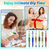 75 Pieces DIY Beadable Pens Kit - 25 Plastic Diamond Beadable Pens Bulk, Refills & Pen Bags Included - Black Ink Pens for Beads Cute Pens Bulk - P...