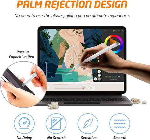 WixGear Stylus Pen for iPad with Palm Rejection, Active iPad Pencil for Precise Writing/Drawing, Compatible Apple (2018-2020) iPad Pro iPad 6th/7t...