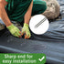 Landscape Staples 6 Inch Garden Stakes Galvanized Garden Staples Pins Anti-Rust Ground Stakes for Weed Barrier, Irrigation Tubing Hose, Yard Lawn ...