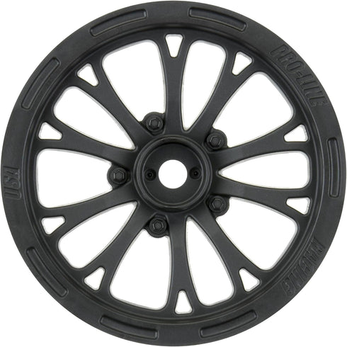Pro-Line Racing 1/10 Pomona Drag Spec Front 2.2" 12mm Drag Wheels (2) Black, PRO277503...