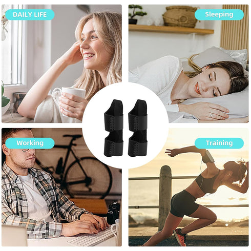 Finger Splint, Trigger Finger Splint Finger Braces Joint Stabilizer, Universal Finger Straightener for Arthritis Pain and Support - Sprain Relief ...