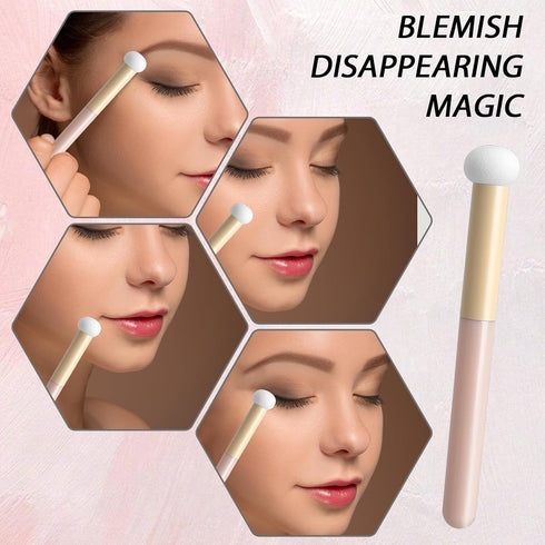 4 Pcs Mushroom Makeup Sponge Brush, Mushroom Makeup Applicators Concealer Brushes, Small Concealer Brush Under Eye Makeup Sponge Concealer Brush f...