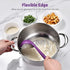 13 inch Silicone Soup Ladle: U-Taste 600ºF Heat Resistant 4 oz Large Non-stick Seamless Rubber Kitchen Deep Serving Spoon with Non-slip Solid Long...