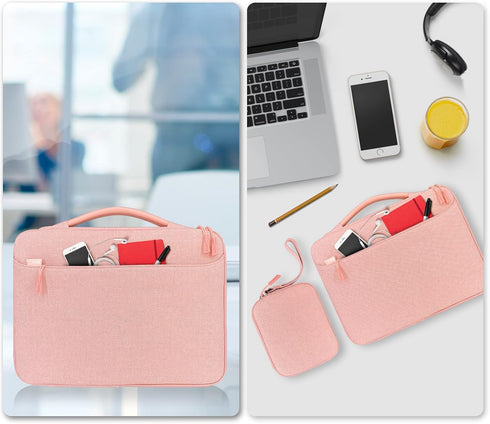 JETech Laptop Sleeve for 13.3-Inch MacBook Air/Pro, 14-Inch MacBook Pro 2021 M1, 13-13.6 Inch Notebook, Waterproof Carrying Case with Small Bag (P...