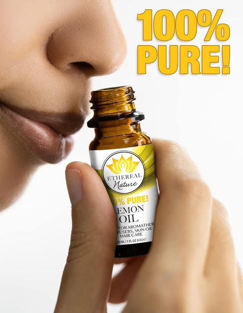Ethereal Nature 100% Pure Oil, Lemon, 1.01 Fluid Ounce...