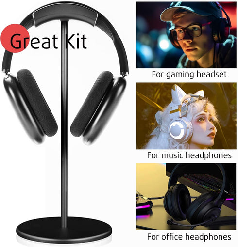 Headphone Stand for Desk, Headset Stand Anti-Slip Earphone Stand Holder for Apple, Bose, Sony, Philips, Sennheiser, Beats Gaming Over-ear Headphon...