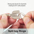 100PCS Split Key Rings Bulk for Keychain and Crafts Keychain Rings (Silver 25mm)...