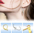 TOAOB 120pcs 18K Gold Plated Leverback Earwires French Earring Hooks Gold and Silver Stainless Steel Colors 10x15mm Interchangeable Dangle Ear Wir...
