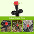 25 Pcs Drip Irrigation Emitters for 1/4'' drip irrigation Adjustable 8 Hole Water Flow Dripper Irrigation Drip Heads with Stake for (4-7mm) Garden...