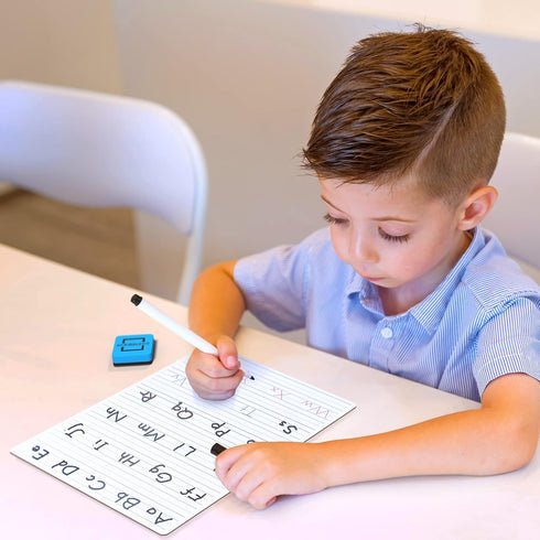 Scribbledo Dry Erase Handwriting Practice for Kids 9 x 12 inch Alphabet Tracing Board Whiteboard Letter Tracing for Kids Ages 3-5 Write and Wipe A...